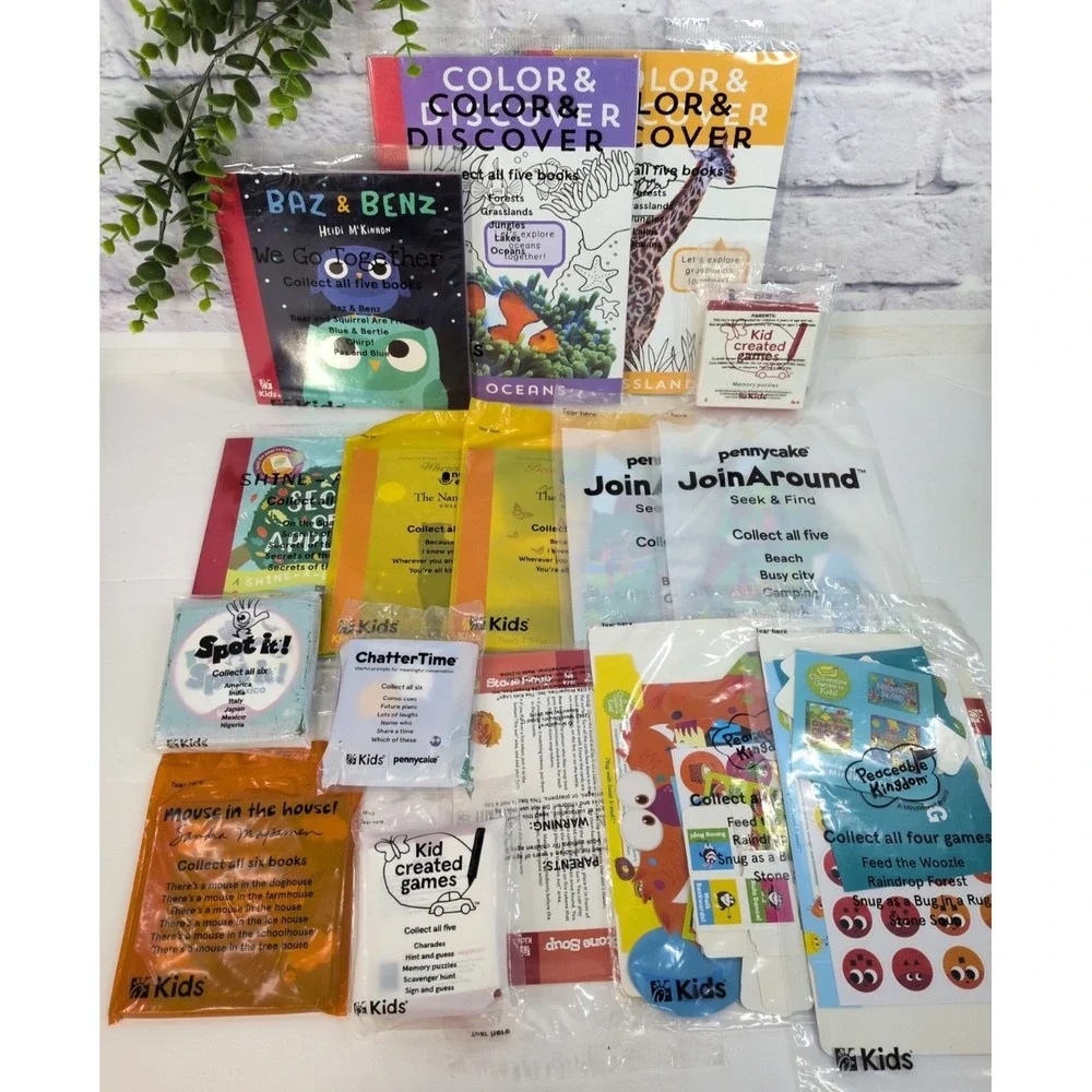 SEALED LOT 16🚨ChickfilA Kids Games Cow Mask Puzzles Books Tillman Chatter Fun